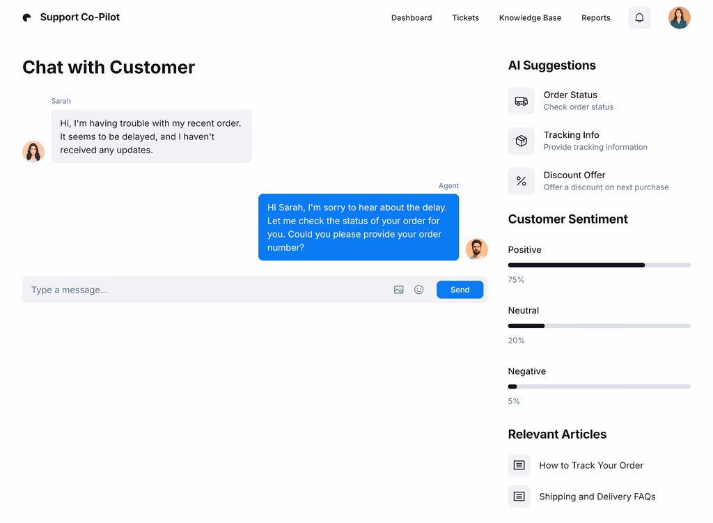 AI-Powered Customer Support Co-Pilot