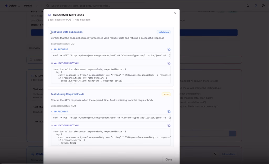 Smart Test Case Generation with Auto Validation