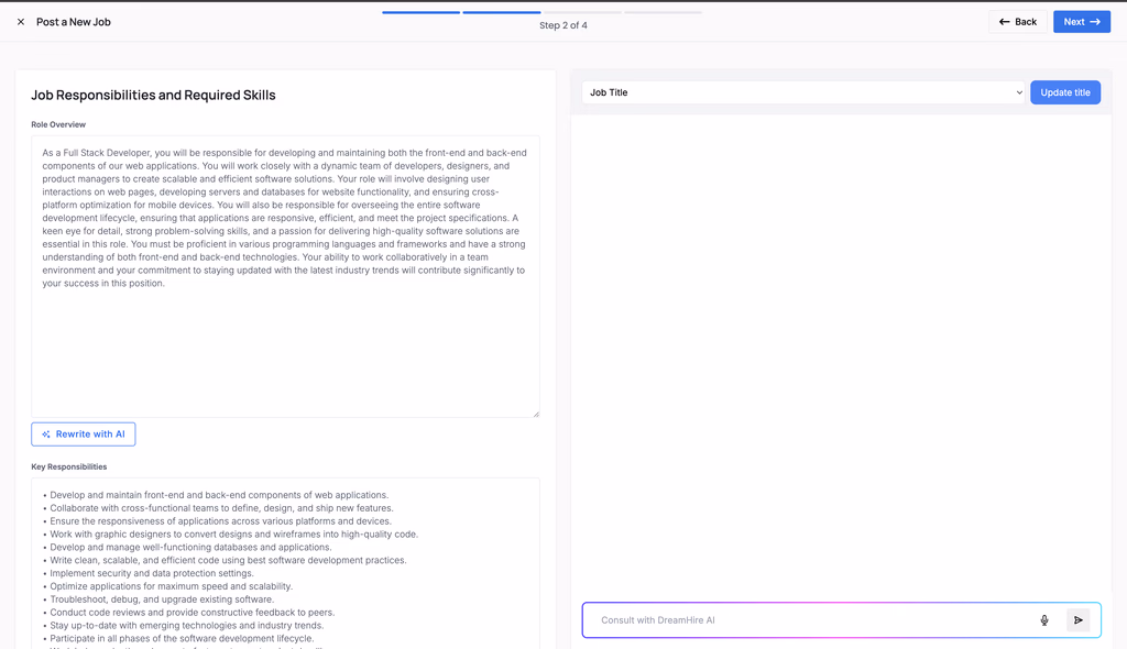 Role Overview and Key Skills Generator